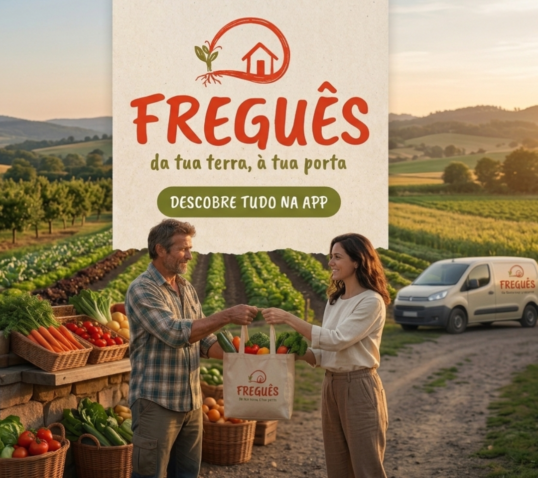 Produtos frescos locais entregues à porta